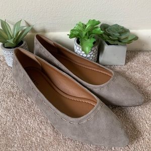 Frye Taupe Suede Flats